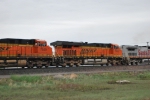 BNSF 7549 and BNSF  7416 roll into the MRL Helena east yard.